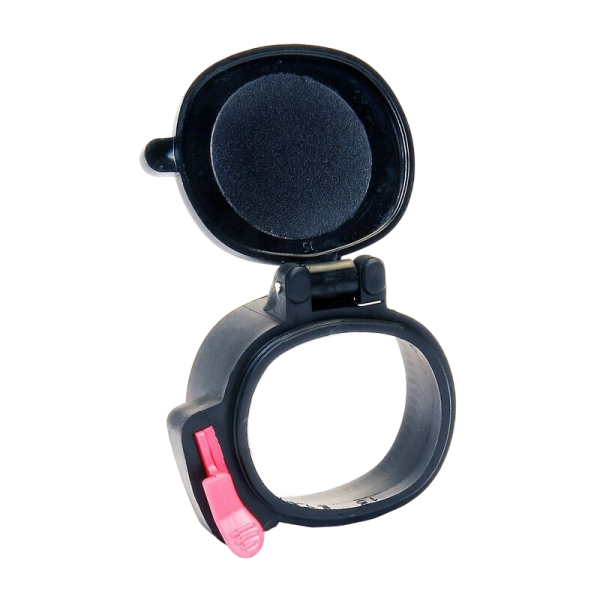Butler Creek Bushnell Protezione Flip-Open Per Mirino Telescopico - Coperchio Impermeabile Con Apertura Silenziosa A Molla, Taglia Unica, Nero