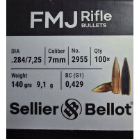 S&B .284 - 140gr FMJ BT 100 St.