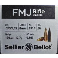 S&B .323 - 196gr FMJ BT 50 St.