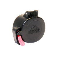 Butler Creek Flip-Open Scope Covers-Eyes - red quick-release