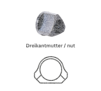 ERA One piece tip-off mounts with triangular nut for Picatin