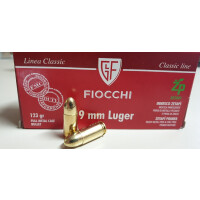 Fiocchi 9mm Para - 123 gr FMJ-RN Zetapi