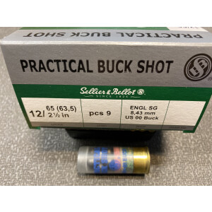 S&B 12/63,5 Practical Buck Shot 8,4mm 32g  100 pcs.