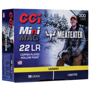 CCI Mini Mag. Copper Platted HP .22 300 pcs.