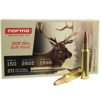 Norma 308 Win. - 150gr - Soft Point  100 pcs.