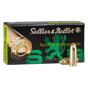 S&B 9mm Luger Zink Rundkopf  - 91gr. - without lead !