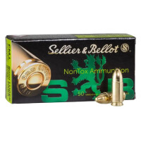 S&B 9mm Luger Zink Rundkopf  - 91gr. - Bl