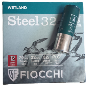 Fiocchi Wetland Steel 12/70 - 32g - Nr. 4 ( 3,1mm ) 100 Pcs.