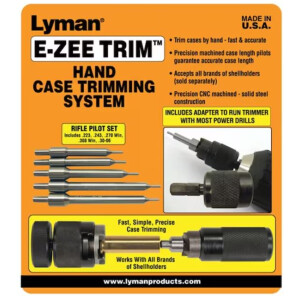 Lyman E-ZEE Trim Hand Case Trimmer Rifle Set