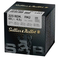 S&B 223Rem. - 69gr. FMJ 100 Pcs.