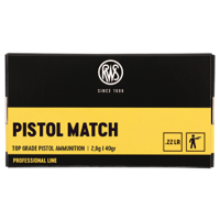 RWS .22 LR Pistol Match 2,6g / 40gr 2