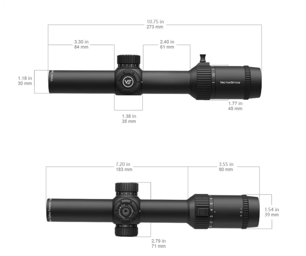 Vector Optics SCOC-38 Forester 1-8x24 SFP riflescope