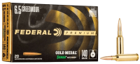 Federal 6.5 Creedmoor 140gr Gold Medal Sierra Matchking BT-H