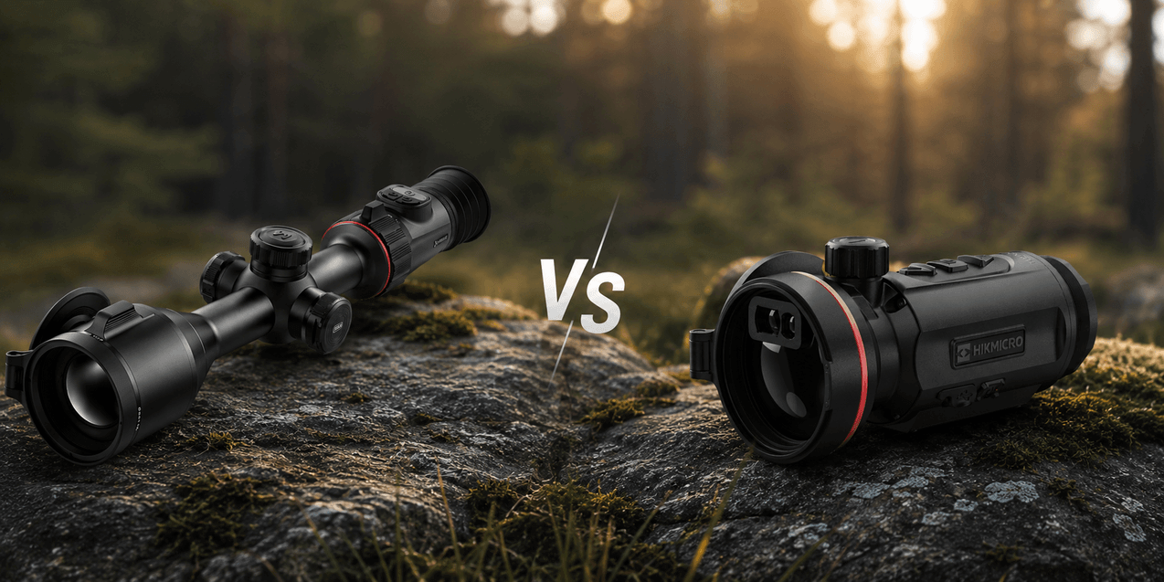 Thermal scope vs. thermal clip-on comparison