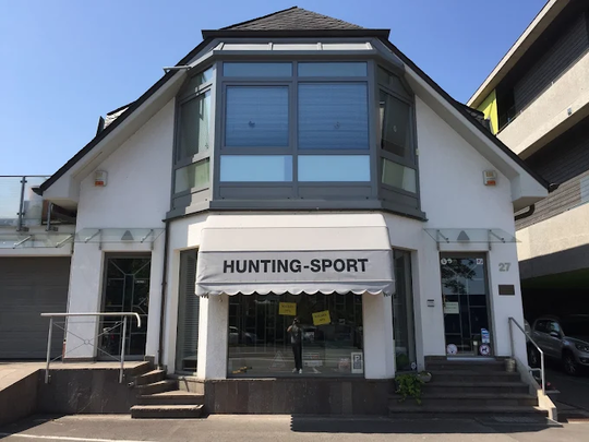 Blick in das Hunting Sport Fachgeschäft in Luxemburg